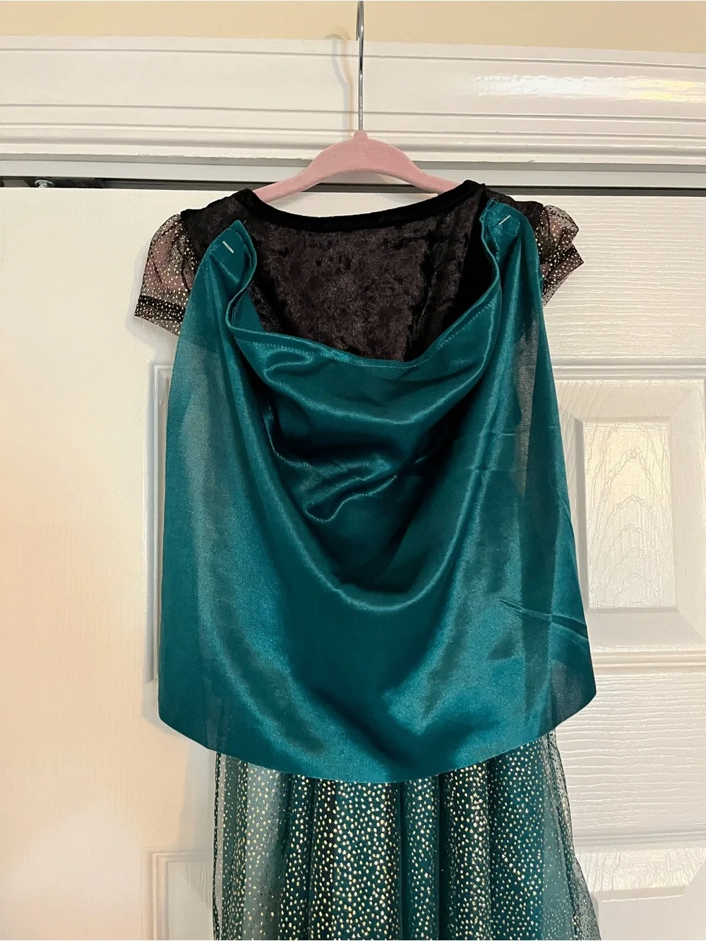 Girls Teal Princess sleep dress - Picture 4 of 4